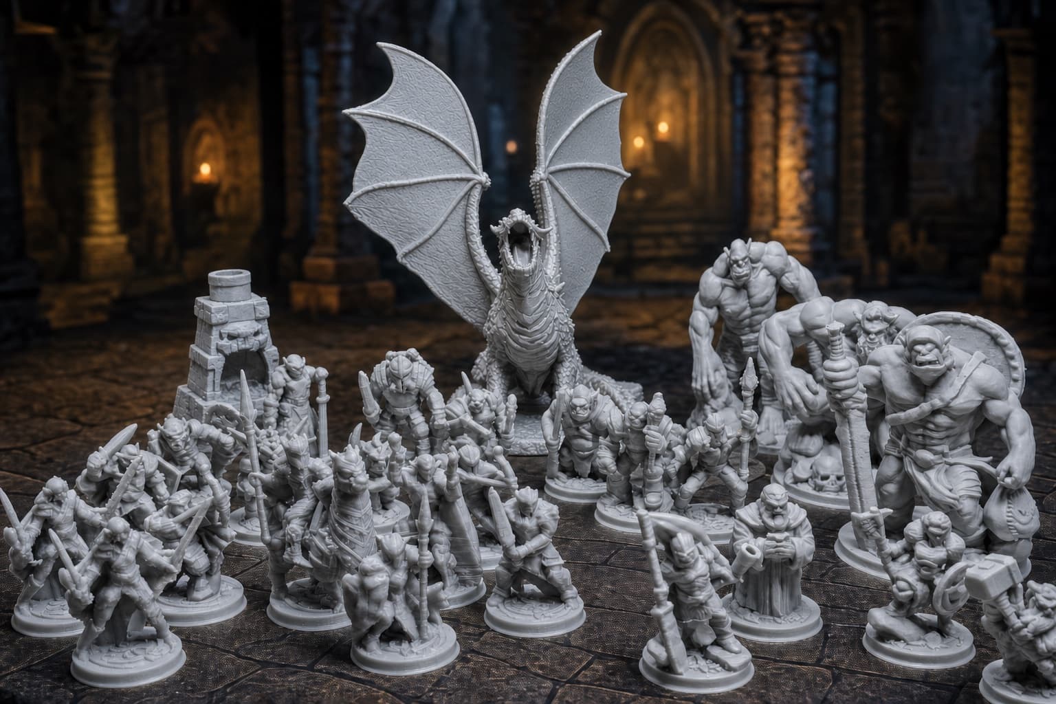 Horda das Profundezas — Pack de Miniaturas de Monstros