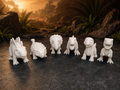 Mini Dinos Chibi — Pack com 6 (para pintar)