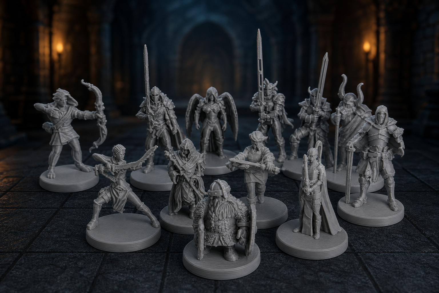 Companhia dos Doze — Pack de Miniaturas de Heróis