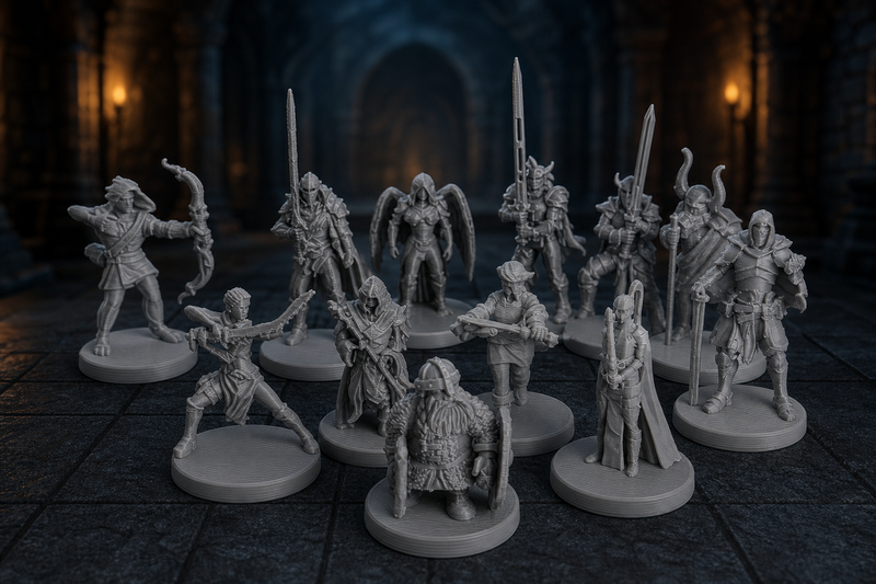 Companhia dos Doze — Pack de Miniaturas de Heróis